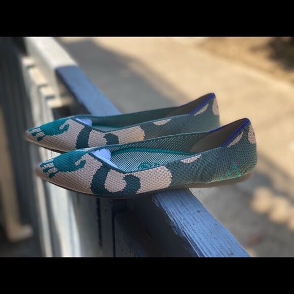 Rothy's® Women’s The Point Moroccan Green Sz 6 - Picture 1 of 13